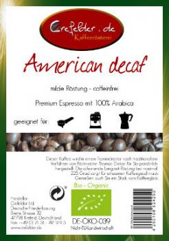 Kaffeerösterei Crefelder American decaf - BIO