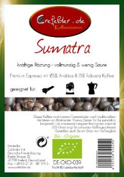 Kaffeerösterei Crefelder Sumatra - BIO
